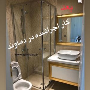 كابين دوش اجرا شده